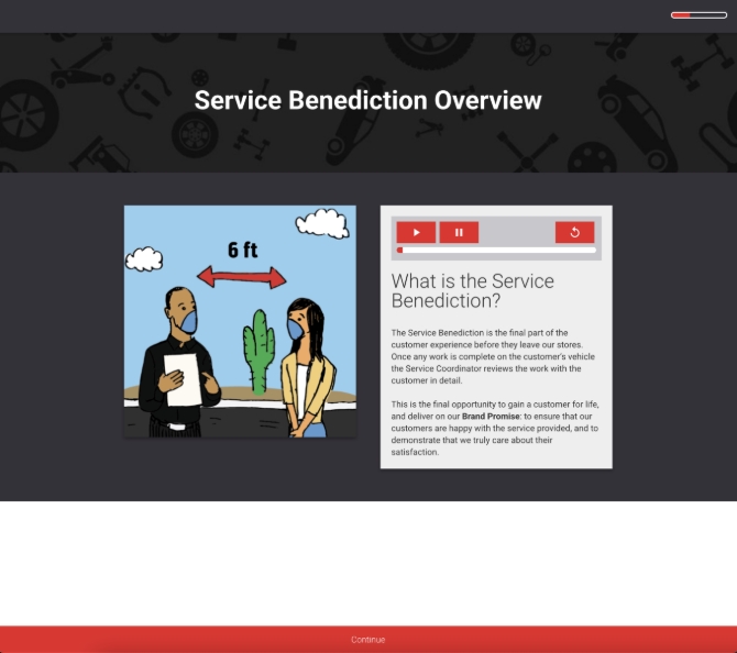 eLearning course slide 1