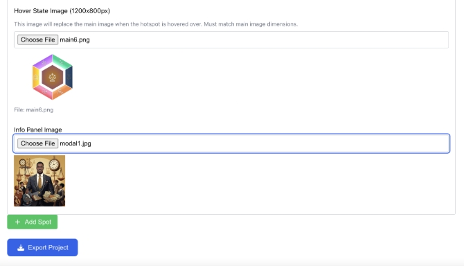 Custom eLearning hotspot tool screenshot 3